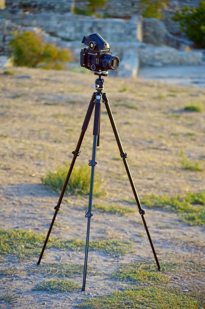 mamiya, camera, tripod