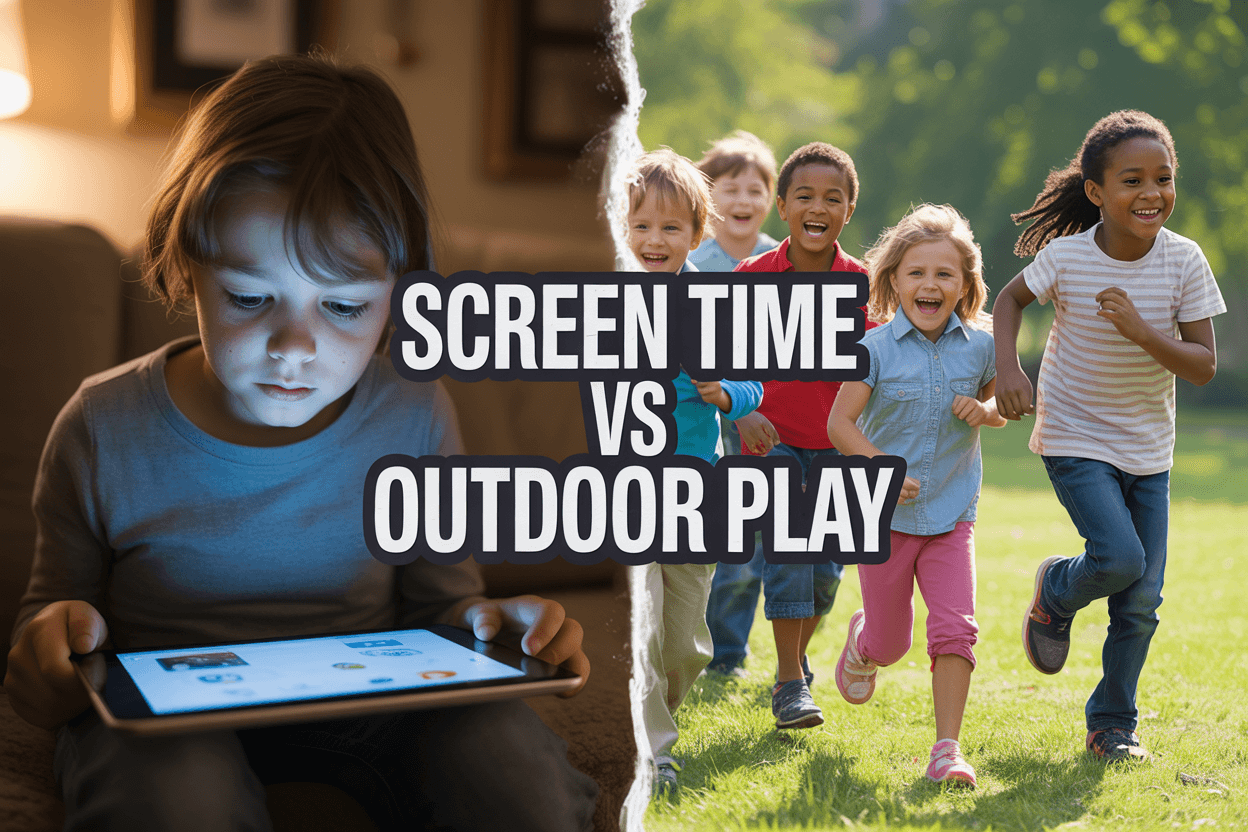 screen time vs outdoor play