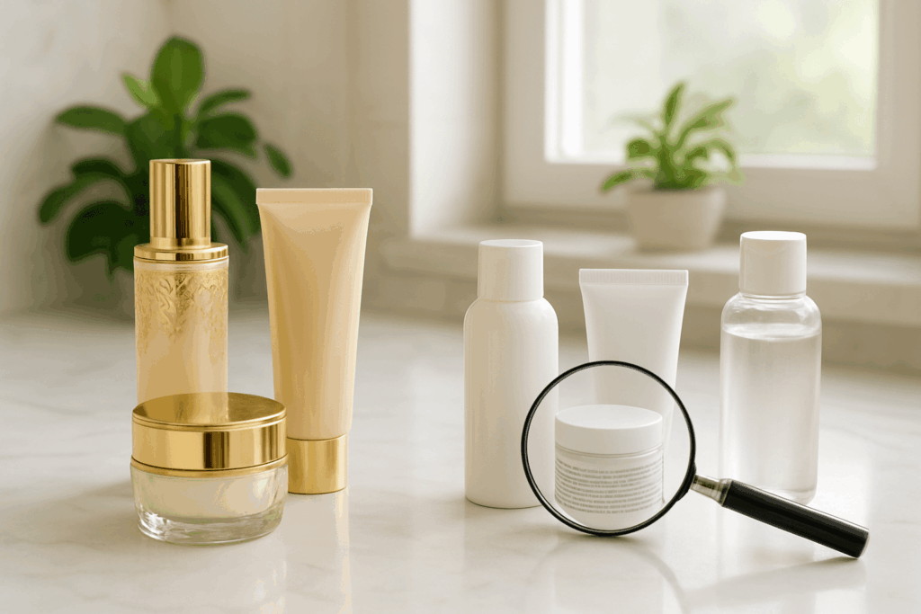 skin doesn't care about the brand name on the bottle