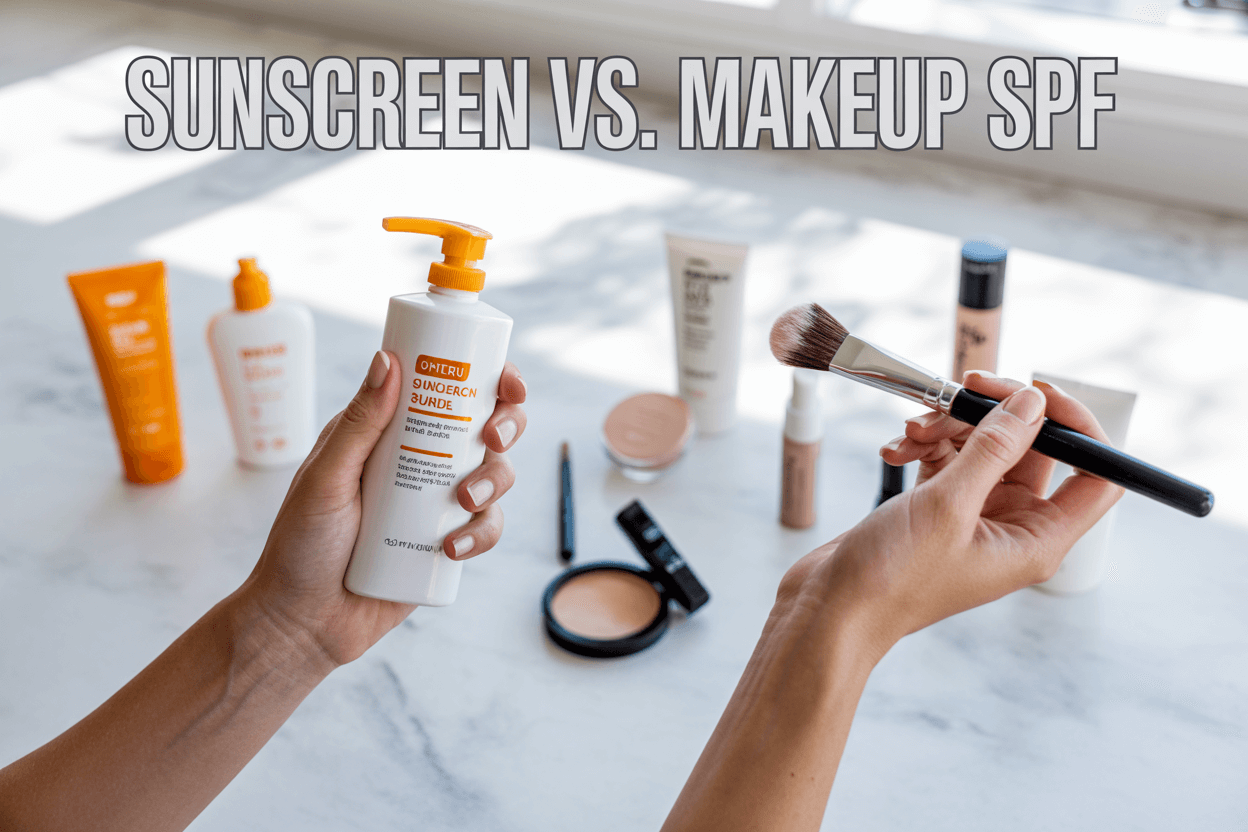 sunscreen vs makeup spf
