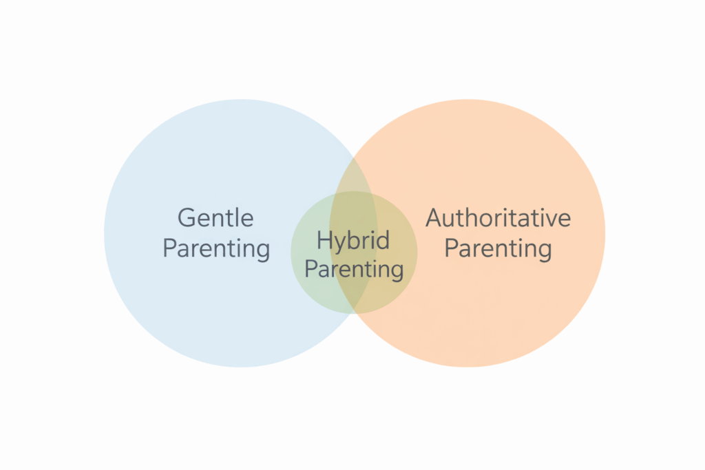 Parenting styles Venn diagram