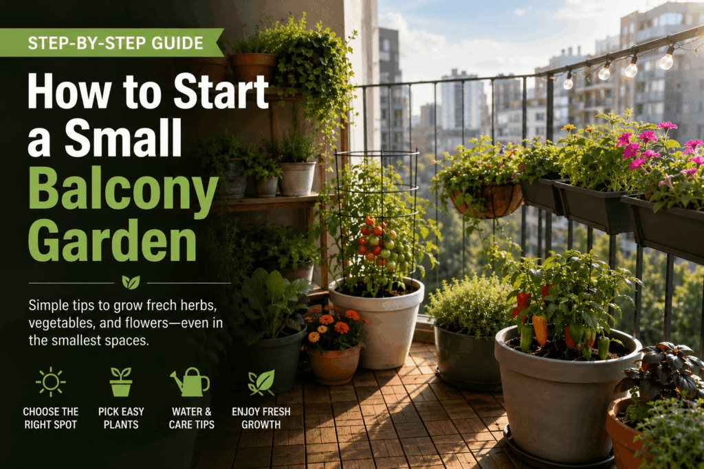 How To Start a Small Balcony Garden