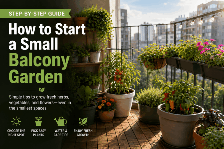 How To Start a Small Balcony Garden