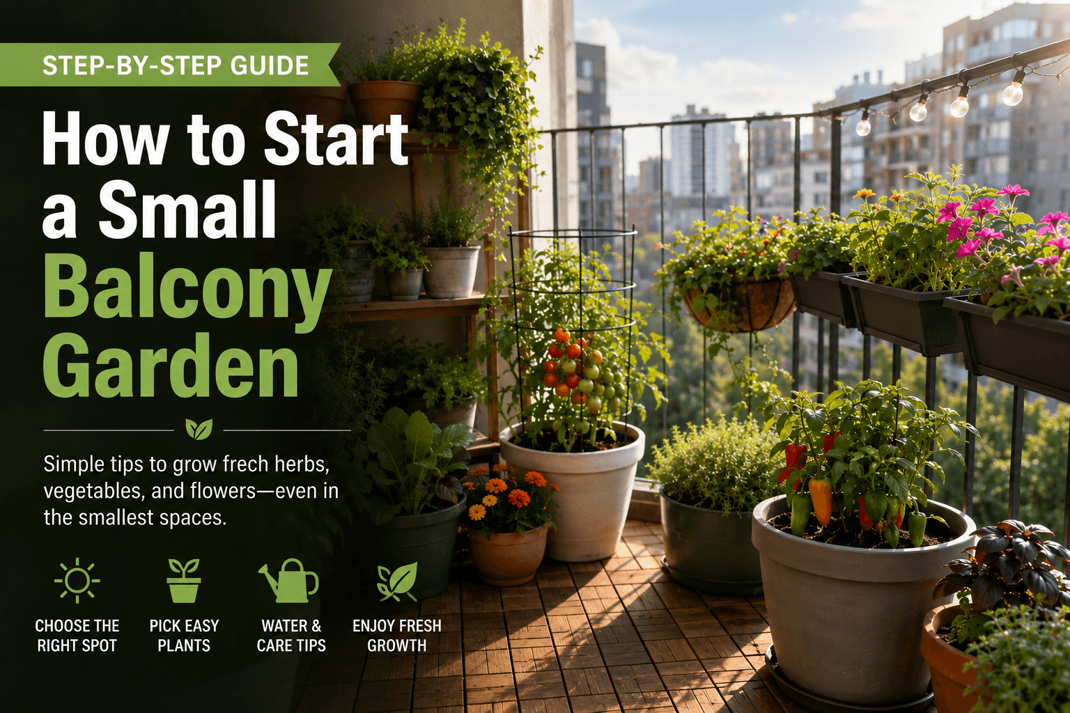 How To Start a Small Balcony Garden