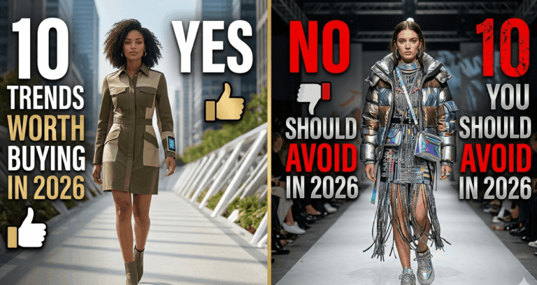 10 Fashion Trends Worth Buying and 10 You Should avoid in 2026