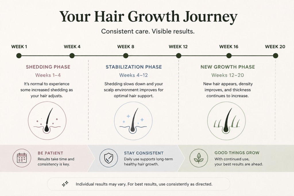 Your hair growth journey timeline
