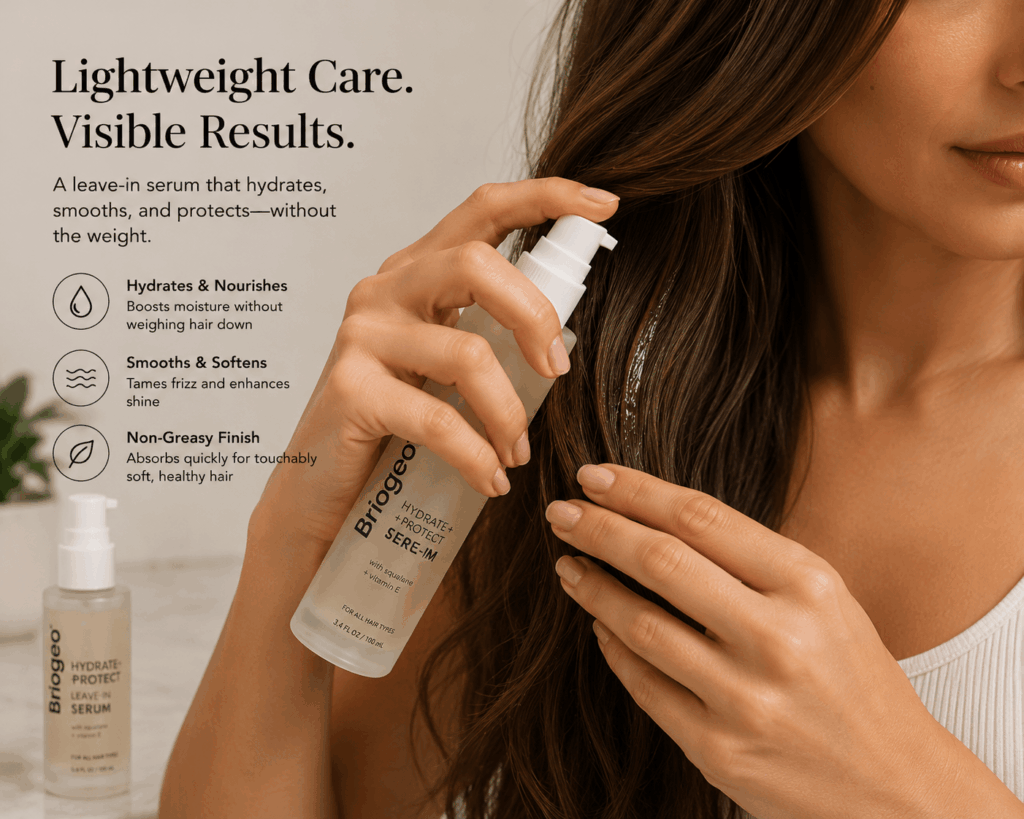 Hydrate and protect with Briogeo serum