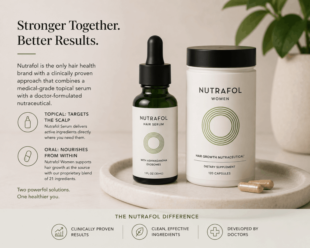 Nutrafol stronger hair, healthier you