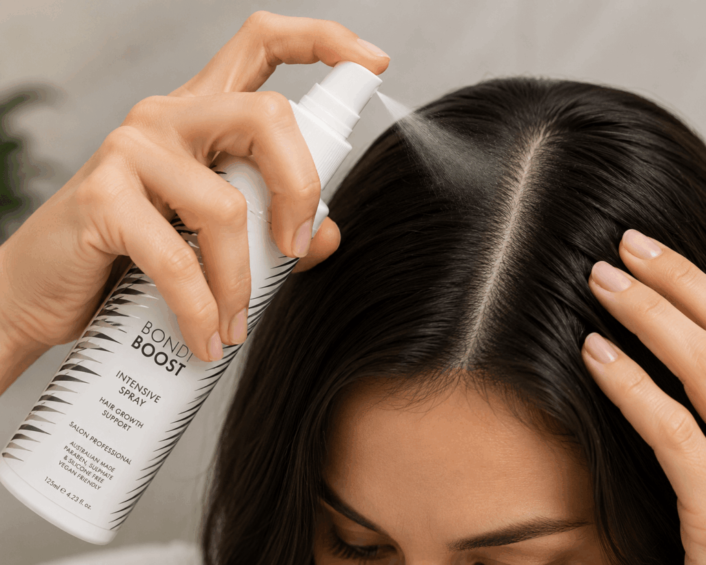 Scalp treatment in motion