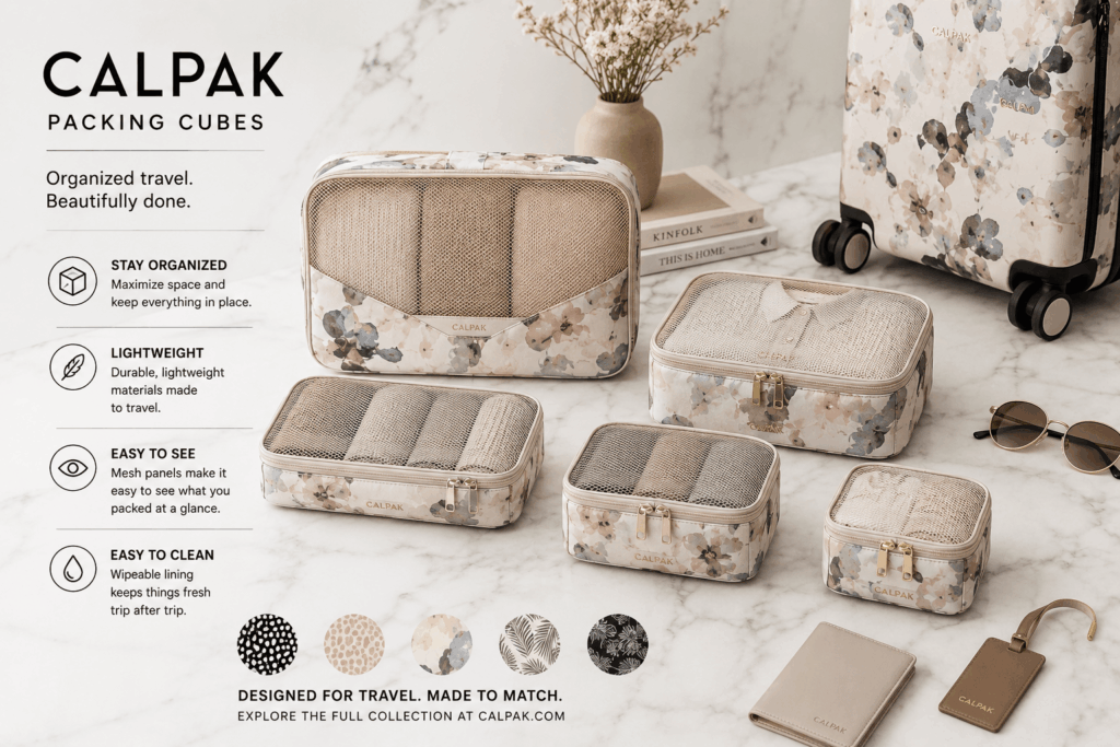 Stylish travel essentials for organized journeys